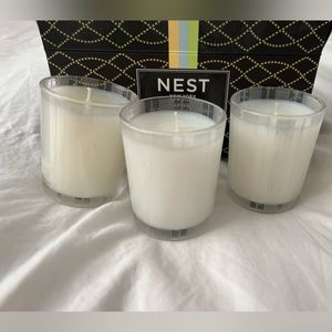 NEST Scented Candle Set of 3: Grapefruit, Ocean Mist & Sea Salt, Bamboo